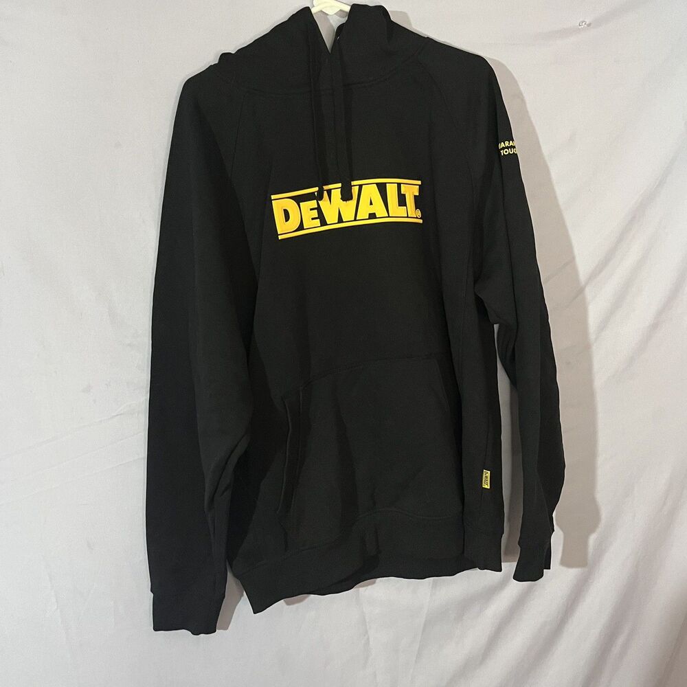 DeWalt Weatherford Men's Black Cotton/Poly Hoodie Sweatshirt w/ Front Pocket XL